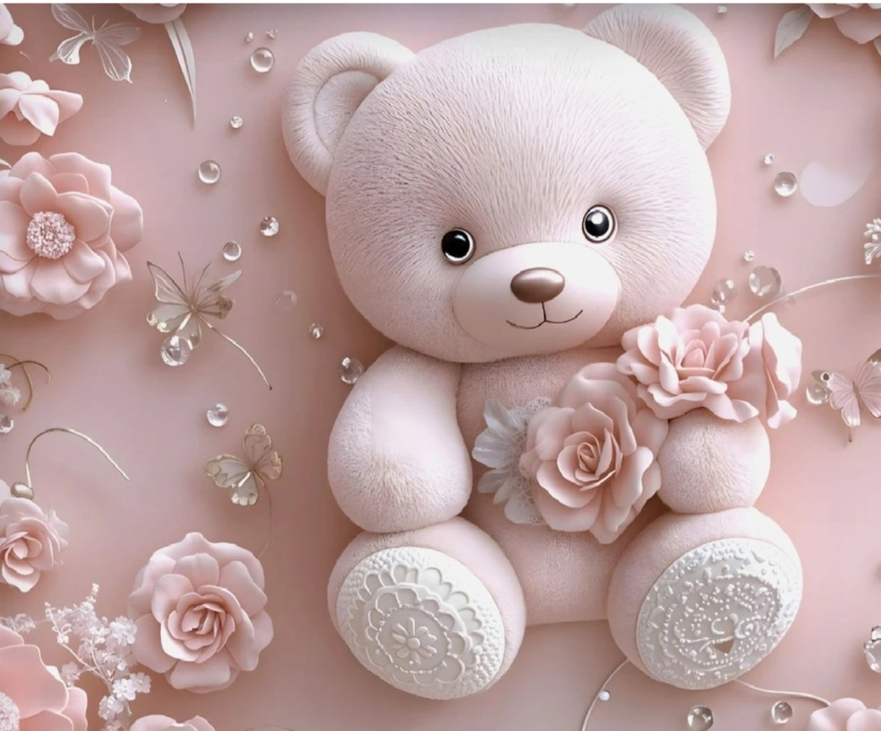 Premium 7D Teddy Printed Badsheet with two Pillow cover